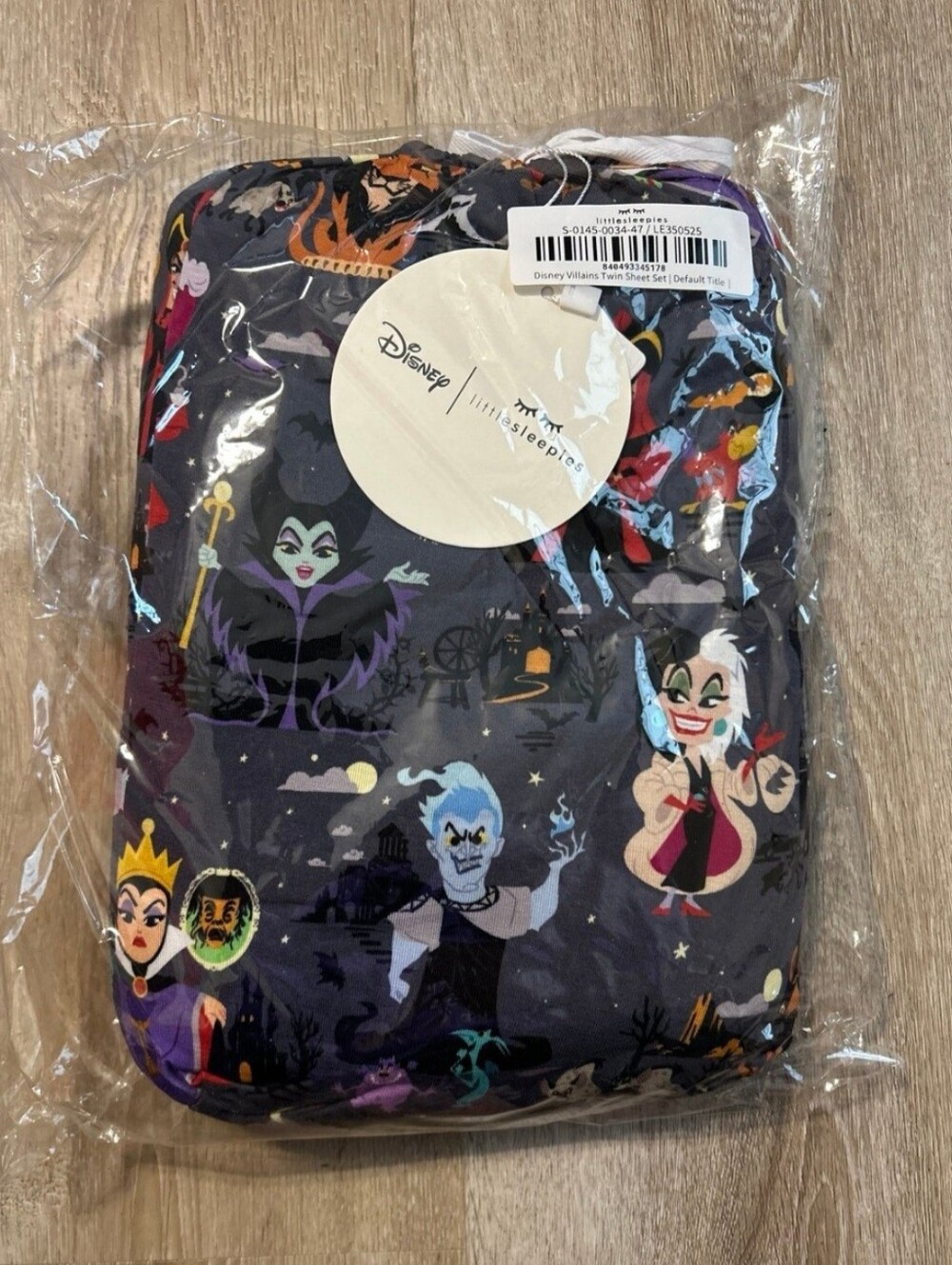 Disney villains twin sheet set